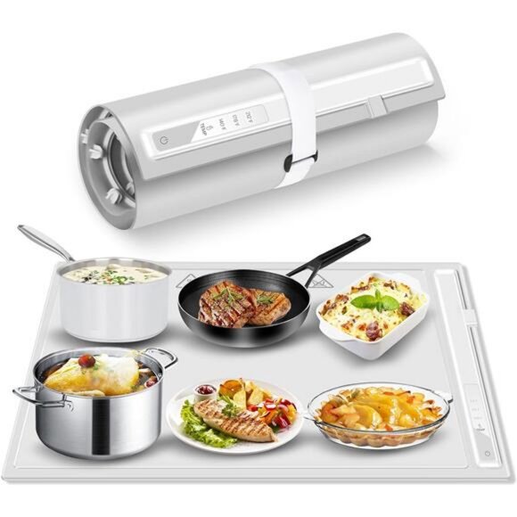 Food Warming Tray for Buffets Party: Silicone Electric Roll Up Heating Tray - Picture 1 of 7